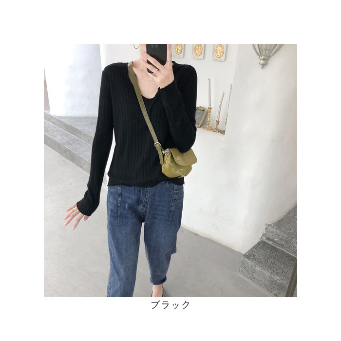 ニット レディース 長袖 通販 セーター ニットセーター ニットトップス リブニット インナー Vネック ブイネック 冬 秋冬 おしゃれ シンプル 無地 ニット |  | 10