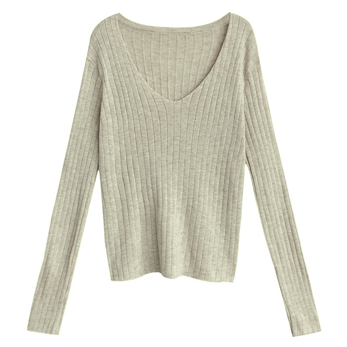 ニット レディース 長袖 通販 セーター ニットセーター ニットトップス リブニット インナー Vネック ブイネック 冬 秋冬 おしゃれ シンプル 無地 ニット |  | 08