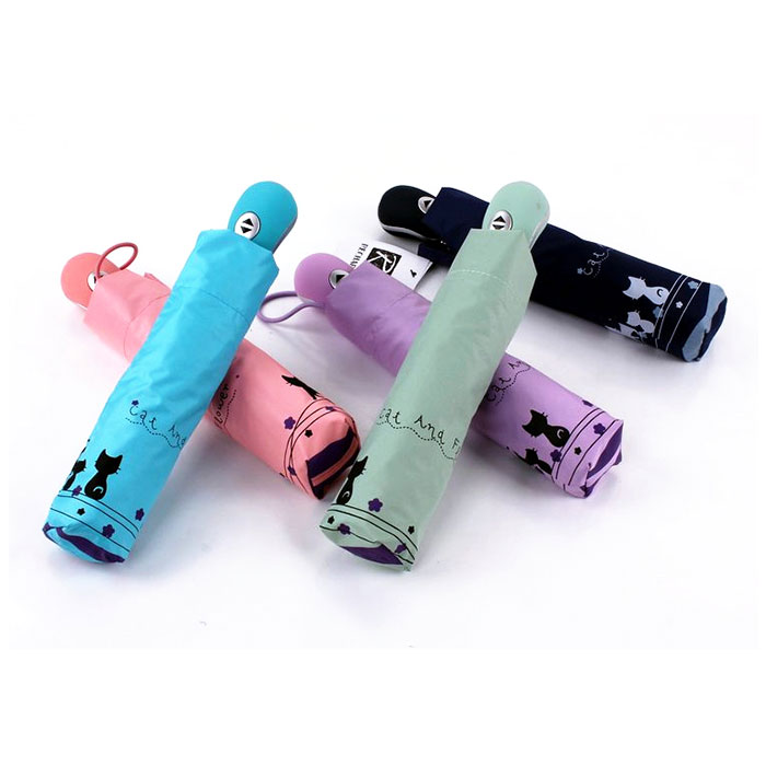 折りたたみ傘 自動開閉 レディース 通販 傘 かさ カサ 折り畳み 軽量 晴雨兼用 はっ水 撥水 丈夫 猫柄 ネコ 通勤 通学 雨 梅雨 雨傘 日傘 日除け  折りたたみ傘 | BACKYARD FAMILY | 15