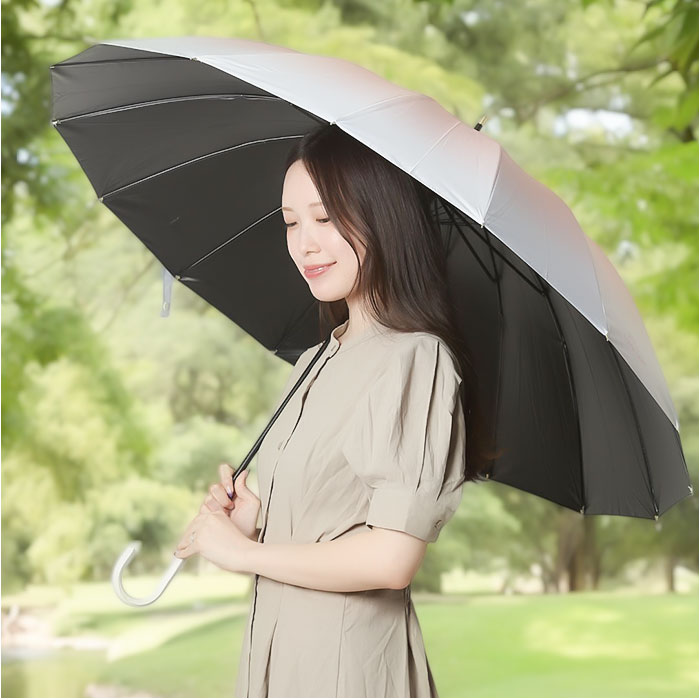 傘 レディース 晴雨兼用 通販 長傘 16本骨 ジャンプ傘 おしゃれ 日傘 雨傘 兼用 かさ カサ ひがさ 撥水 はっ水 グラデーション 可愛い かわいい 大きめ 傘 |  | 27