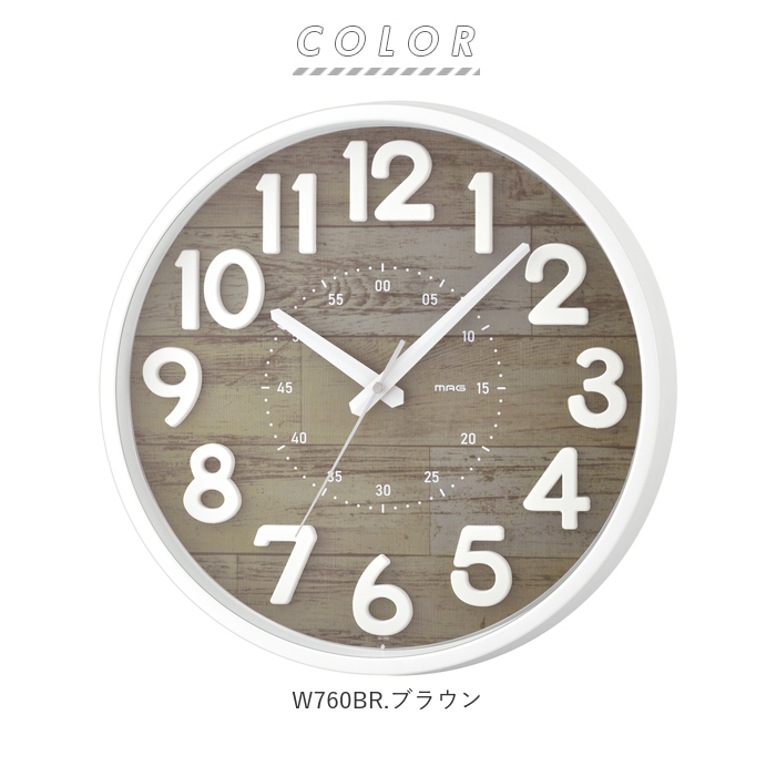 よくある掛け時計です Amazon.co.jp: ランデックス(Landex) 掛け時計 アナログ 連続秒針 28.5