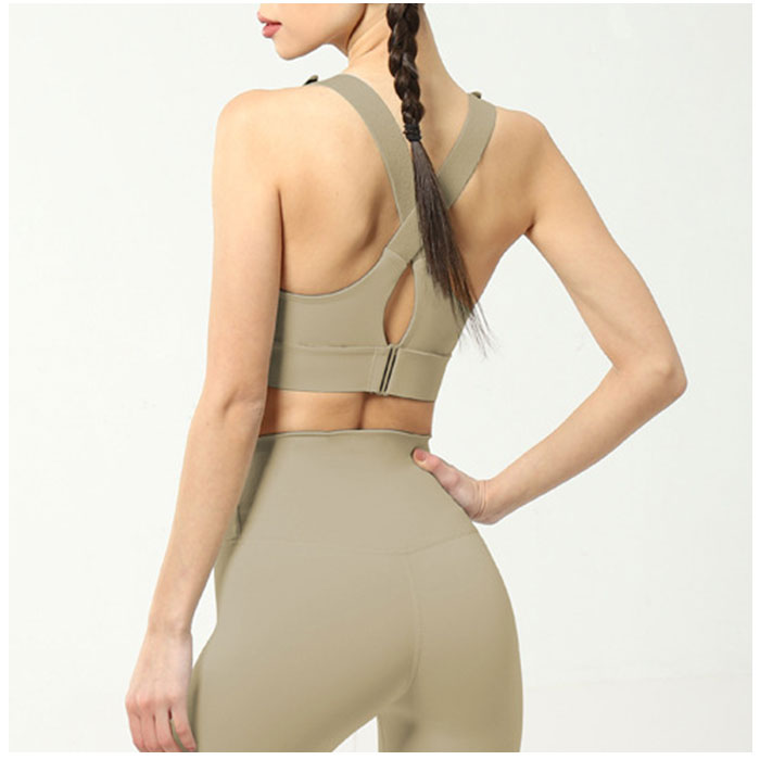 スポーツブラ 通販スポーツブラ 前開き スポーツブラジャー フィットネスブラ ランニング用ブラ トレーニングウェア スポーツウェア ファスナー  スポーツブラ | ブランド登録なし | 02