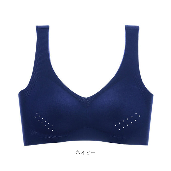 冷感 通販冷感 ブラジャー ノンワイヤー ノンワイヤーブラ スポーツブラ ナイトブラ スポーツ ヨガ ブラ 涼しい 薄い 軽量 軽い ワイヤレスブラ メッシュ  冷感 | ブランド登録なし | 16