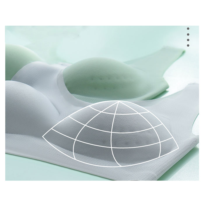 冷感 通販冷感 ブラジャー ノンワイヤー ノンワイヤーブラ スポーツブラ ナイトブラ スポーツ ヨガ ブラ 涼しい 薄い 軽量 軽い ワイヤレスブラ メッシュ  冷感 | ブランド登録なし | 04