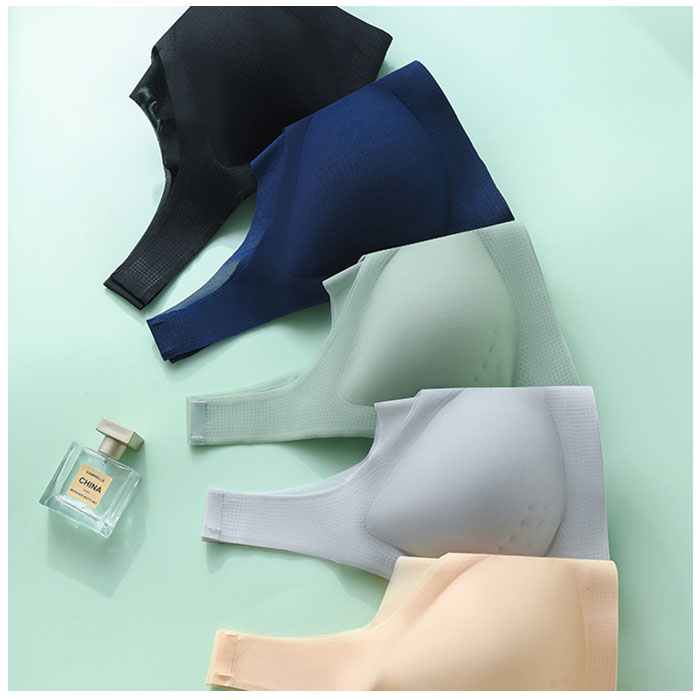 冷感 通販冷感 ブラジャー ノンワイヤー ノンワイヤーブラ スポーツブラ ナイトブラ スポーツ ヨガ ブラ 涼しい 薄い 軽量 軽い ワイヤレスブラ メッシュ  冷感 | ブランド登録なし | 09