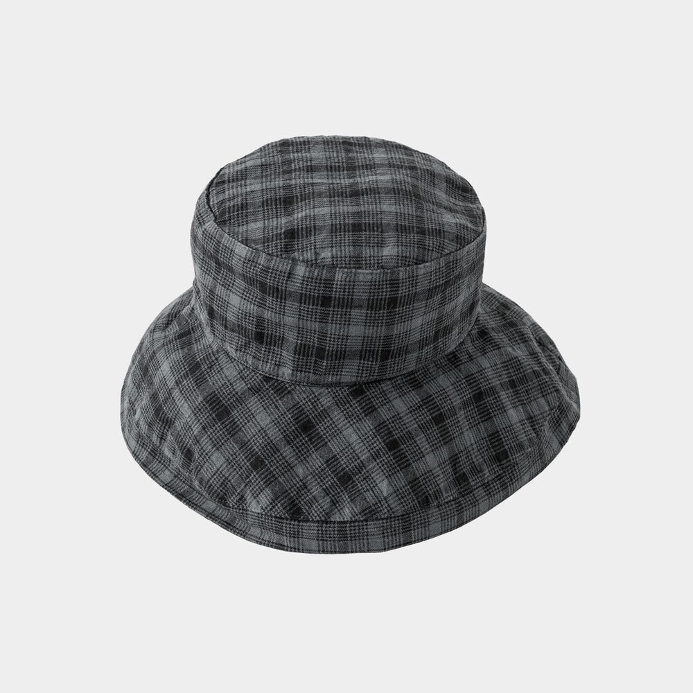 ハット lino 通販lino e lina ハット マノン チェック レディース リーノエリーナ マノン チェック 帽子 北欧雑貨 リトアニア おしゃれ シンプル リネン 麻 秋 | Lino e Lina | 05