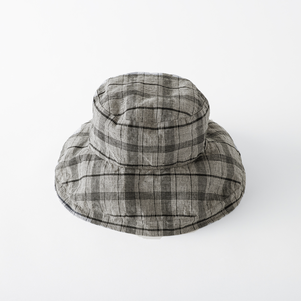 ハット lino 通販lino e lina ハット マノン チェック レディース リーノエリーナ マノン チェック 帽子 北欧雑貨 リトアニア おしゃれ シンプル リネン 麻 秋 | Lino e Lina | 03
