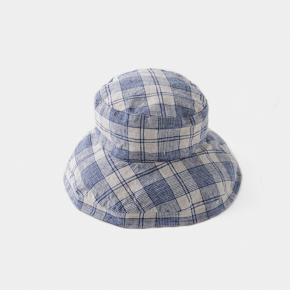 ハット lino 通販lino e lina ハット マノン チェック レディース リーノエリーナ マノン チェック 帽子 北欧雑貨 リトアニア おしゃれ シンプル リネン 麻 秋 | Lino e Lina | 02