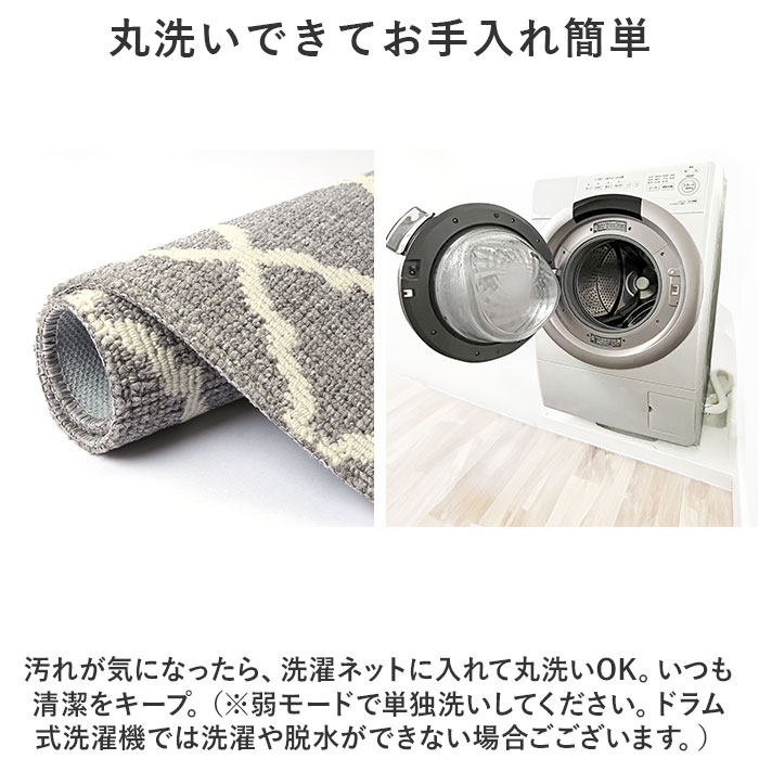 玄関マット 室内 おしゃれ 通販 マスタースペースラグ 約 50cm×75cm センコー ラグマット マット ラグ モダン 洗える 薄手 屋内用 かわいい 玄関マット | BACKYARD FAMILY | 09