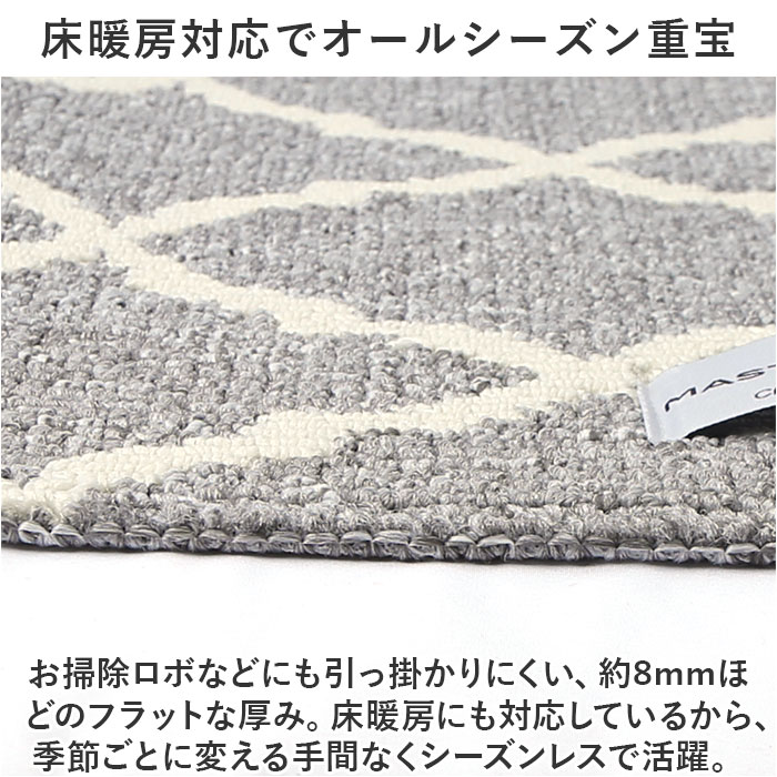 玄関マット 室内 おしゃれ 通販 マスタースペースラグ 約 50cm×75cm センコー ラグマット マット ラグ モダン 洗える 薄手 屋内用 かわいい 玄関マット | BACKYARD FAMILY | 12