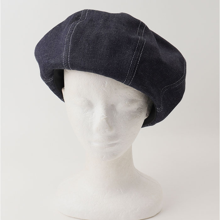 ベレー帽 メンズ 通販 日本製 帽子 ベレー 立体ベレー ボリュームパネルベレー帽 デニム 岡山デニム 岡山産 ミスターカバー mr.cover 8パネル 12オンス ベレー帽 |  | 08