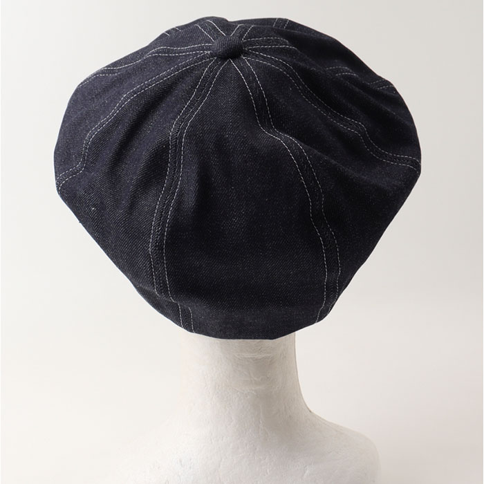ベレー帽 メンズ 通販 日本製 帽子 ベレー 立体ベレー ボリュームパネルベレー帽 デニム 岡山デニム 岡山産 ミスターカバー mr.cover 8パネル 12オンス ベレー帽 |  | 10