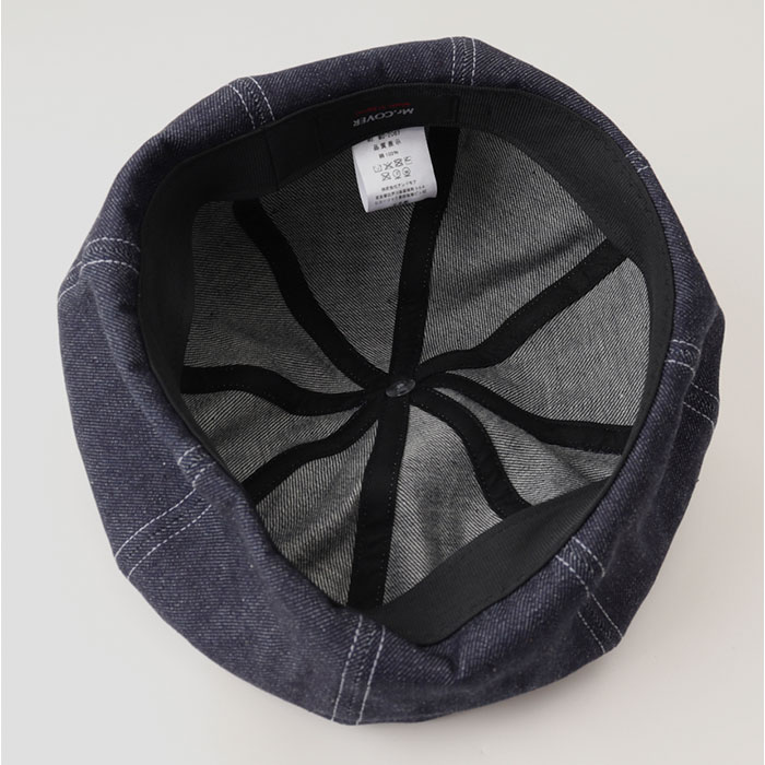 ベレー帽 メンズ 通販 日本製 帽子 ベレー 立体ベレー ボリュームパネルベレー帽 デニム 岡山デニム 岡山産 ミスターカバー mr.cover 8パネル 12オンス ベレー帽 |  | 11