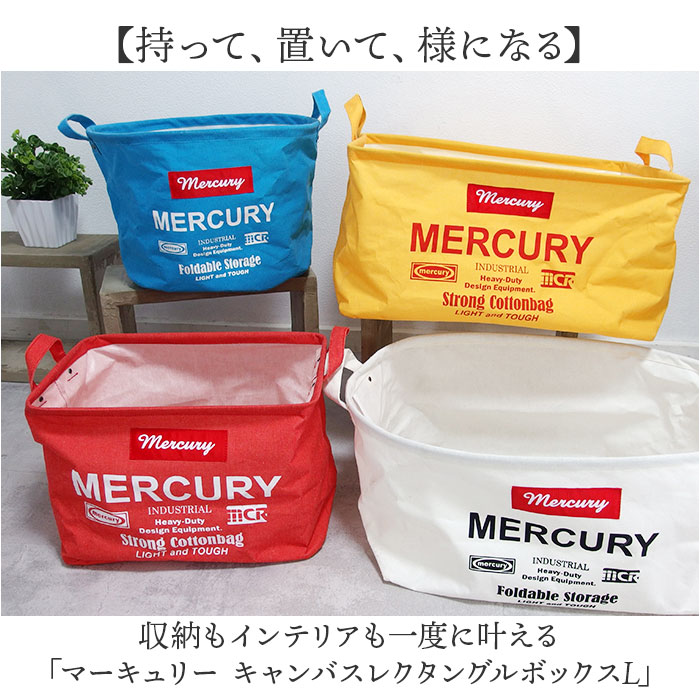 MERCURY マーキュリー レクタングル ボックス Lサイズ 通販 収納ボックス 収納 キャンバスボックス キャンバスBOX 整理整頓 BOX キャンバス | MERCURY | 05