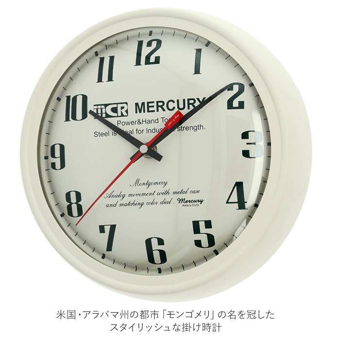 マーキュリー 壁掛け時計 mercury 通販 雑貨 MONTGOMERY ウォール