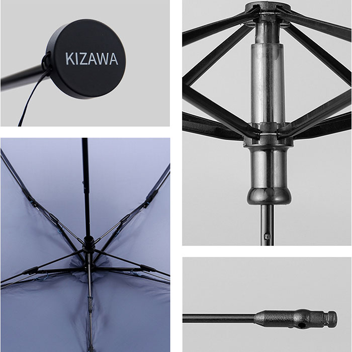超軽量カーボン傘 KIZAWA 超軽量カーボン傘 通販 折りたたみ傘 折り畳み傘 最軽量 カーボン傘 傘 かさ 雨傘 メンズ レディース 通勤 通学 大きめ 5本骨 55cm ＋ |  | 22