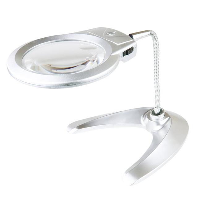 ライト付き スタンドルーペ 通販 拡大鏡 ルーペ スタンド LED ledライト付 卓上 虫眼鏡 虫メガネ 虫めがね スタンドタイプ 読書 新聞 裁縫 趣味 ライト付き |  | 01