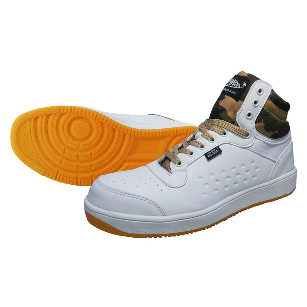 スニーカー メンズ ハイカット 通販 作業靴 セーフティシューズ ワークシューズ 靴 くつ クツ シューズ 鋼先芯 幅広 紐靴 レースアップ 衝撃吸収 スニーカー |  | 01