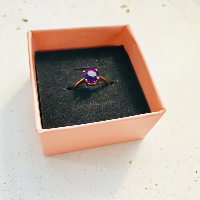 天然石 リング 通販 指輪 シルバーリング 925 ファッションリング レディース ピンクゴールド アクセサリー アメシスト 紫水晶 誕生石 アメジストリング 天然石 |  | 03