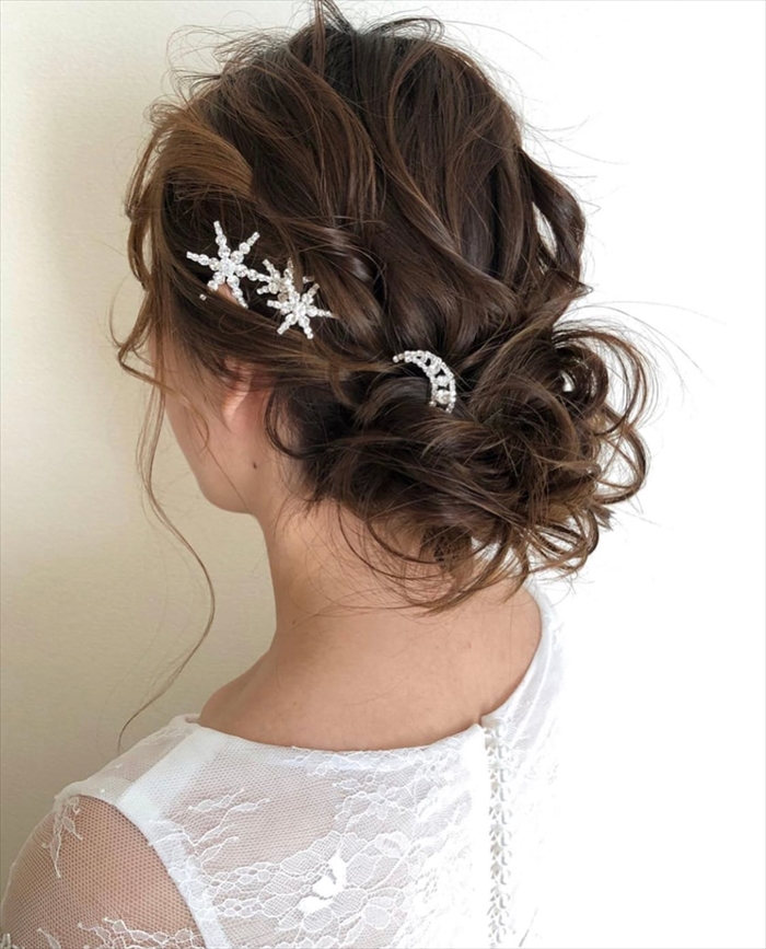 ブライダル ヘアアクセサリー 通販 ヘアピン 6本セット 星 大きめ スターモチーフ 月モチーフ おしゃれ 大人 結婚式 花嫁 披露宴 パーティー 二次会 ブライダル |  | 14