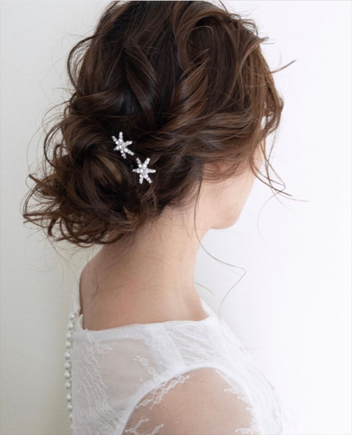 ブライダル ヘアアクセサリー 通販 ヘアピン 6本セット 星 大きめ スターモチーフ 月モチーフ おしゃれ 大人 結婚式 花嫁 披露宴 パーティー 二次会 ブライダル |  | 15