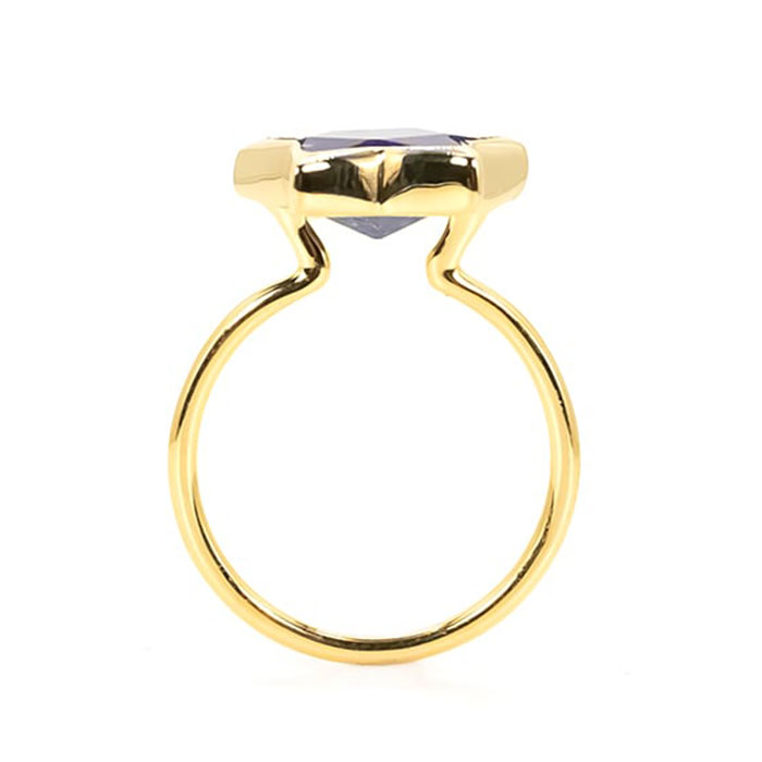 天然石 リング 通販 指輪 シルバーリング 925 ファッションリング レディース イエローゴールド アクセサリー ラピスラズリ 瑠璃 誕生石 天然石 |  | 14