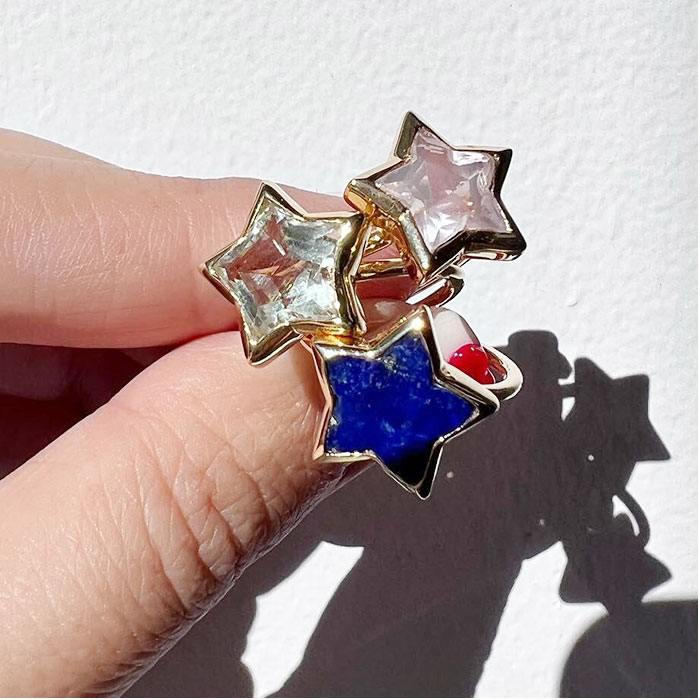 天然石 リング 通販 指輪 シルバーリング 925 ファッションリング レディース イエローゴールド アクセサリー ラピスラズリ 瑠璃 誕生石 天然石 |  | 06