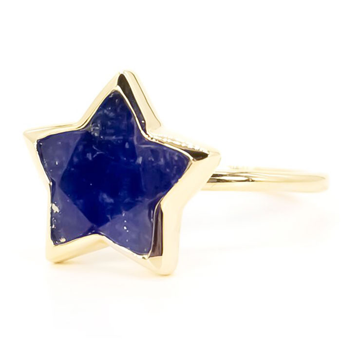天然石 リング 通販 指輪 シルバーリング 925 ファッションリング レディース イエローゴールド アクセサリー ラピスラズリ 瑠璃 誕生石 天然石 |  | 07