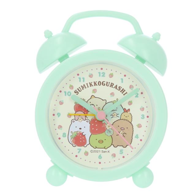 目覚まし時計 子供 通販 女の子 男の子 すみっコぐらし キャラクター アナログ 目覚まし 時計 かわいい 可愛い 小さめ コンパクト たぴおかパーク 目覚まし時計 |  | 01
