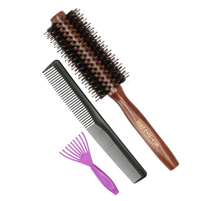 ヘアブラシ 通販ヘアブラシ 豚毛 ロールブラシ カールブラシ ブラシ ブロー ストレート カール くし 櫛 耐熱仕様 レディース メンズ 美容師 業務用  ヘアブラシ |  | 01