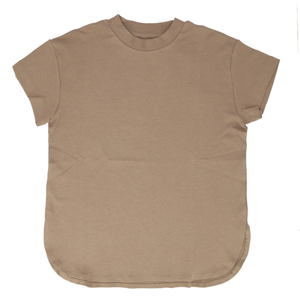 Tシャツ mitis Tシャツ ミティス 通販 モックネックTシャツ カットソー 前後差 プルオーバー レディース 半袖 夏 春夏 春秋 モックネック シンプル | mitis | 03