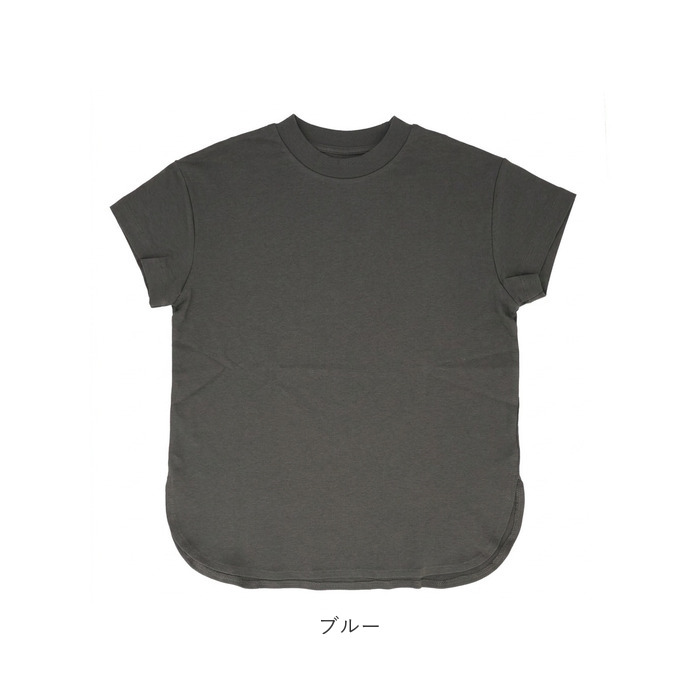 Tシャツ mitis Tシャツ ミティス 通販 モックネックTシャツ カットソー 前後差 プルオーバー レディース 半袖 夏 春夏 春秋 モックネック シンプル | mitis | 15