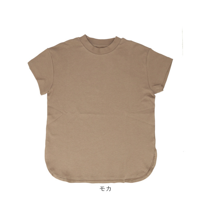 Tシャツ mitis Tシャツ ミティス 通販 モックネックTシャツ カットソー 前後差 プルオーバー レディース 半袖 夏 春夏 春秋 モックネック シンプル | mitis | 16
