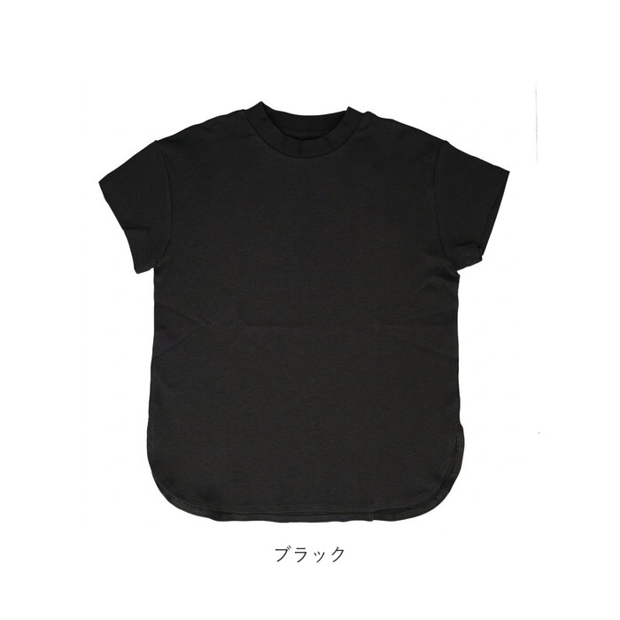 Tシャツ mitis Tシャツ ミティス 通販 モックネックTシャツ カットソー 前後差 プルオーバー レディース 半袖 夏 春夏 春秋 モックネック シンプル | mitis | 18