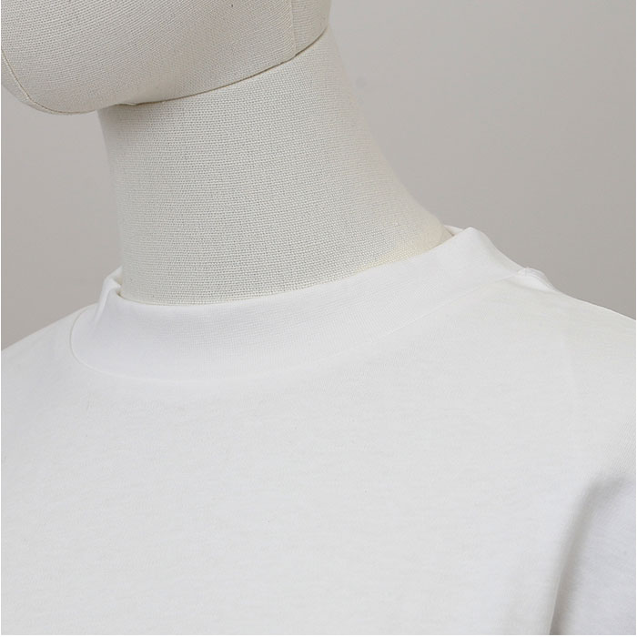 Tシャツ mitis Tシャツ ミティス 通販 モックネックTシャツ カットソー 前後差 プルオーバー レディース 半袖 夏 春夏 春秋 モックネック シンプル | mitis | 11