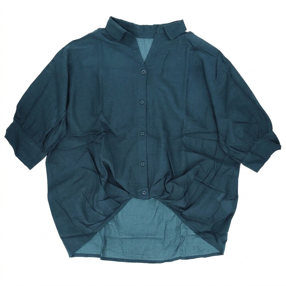 シャツ mitis シャツ ミティス 通販 スキッパーシャツ スキッパーブラウス ブラウス 夏 春夏 春秋 5分袖 五分袖 ドルマンスリーブ 7分袖 七分袖 レディース | mitis | 03