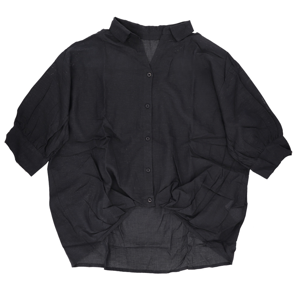 シャツ mitis シャツ ミティス 通販 スキッパーシャツ スキッパーブラウス ブラウス 夏 春夏 春秋 5分袖 五分袖 ドルマンスリーブ 7分袖 七分袖 レディース | mitis | 04