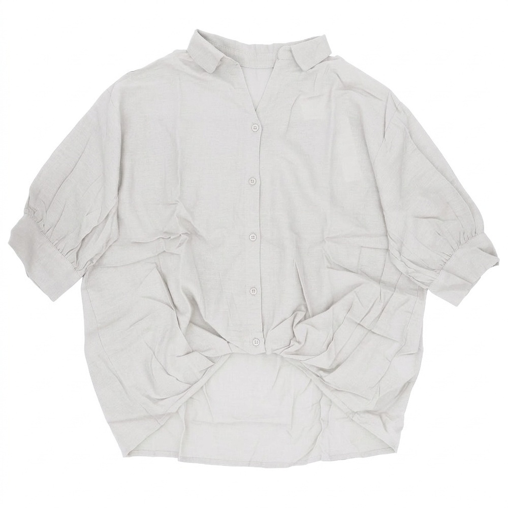 シャツ mitis シャツ ミティス 通販 スキッパーシャツ スキッパーブラウス ブラウス 夏 春夏 春秋 5分袖 五分袖 ドルマンスリーブ 7分袖 七分袖 レディース | mitis | 01
