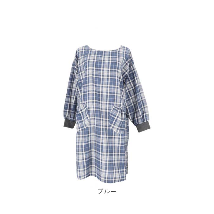 割烹着おしゃれ 通販 かっぽう着 エプロン 前掛け スモック おしゃれ かっぽうぎ シンプル ロング丈 レディース 女性 大人 ルームウェア 長袖  割烹着おしゃれ |  | 16