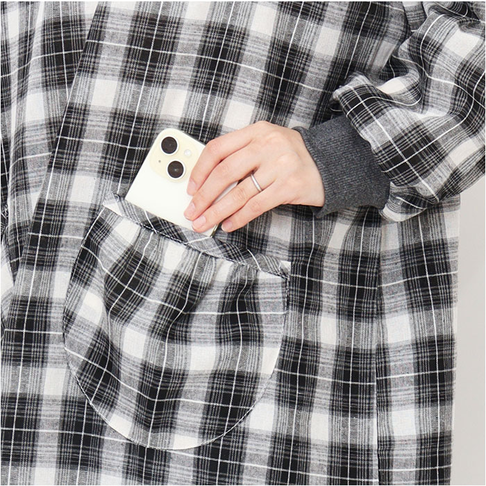 割烹着おしゃれ 通販 かっぽう着 エプロン 前掛け スモック おしゃれ かっぽうぎ シンプル ロング丈 レディース 女性 大人 ルームウェア 長袖  割烹着おしゃれ |  | 13