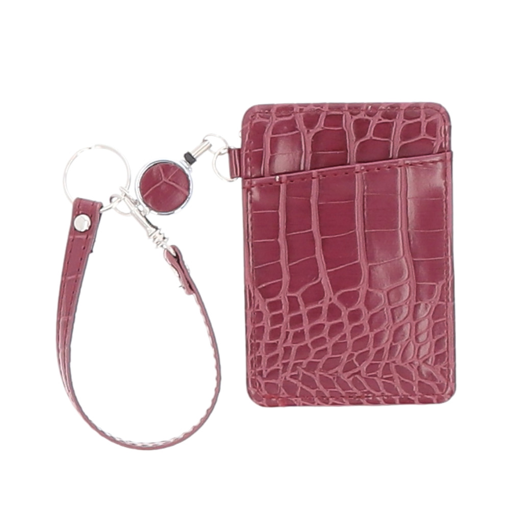 パスケース リール付き 通販 定期入れ 定期券ケース icカード カードケース メンズ レディース 財布 ケース 通勤 通学 ビジネス 合皮 クロコダイル柄 パスケース | ブランド登録なし | 05