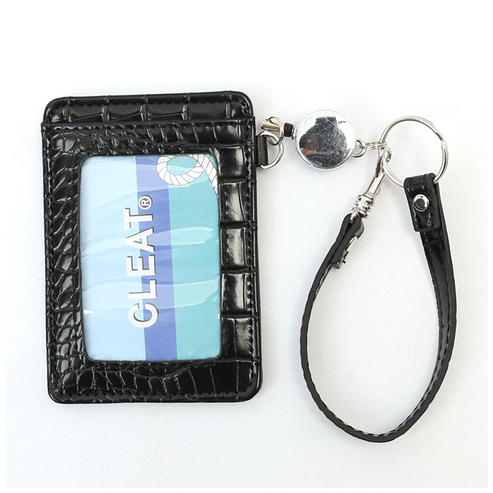 パスケース リール付き 通販 定期入れ 定期券ケース icカード カードケース メンズ レディース 財布 ケース 通勤 通学 ビジネス 合皮 クロコダイル柄 パスケース | ブランド登録なし | 13