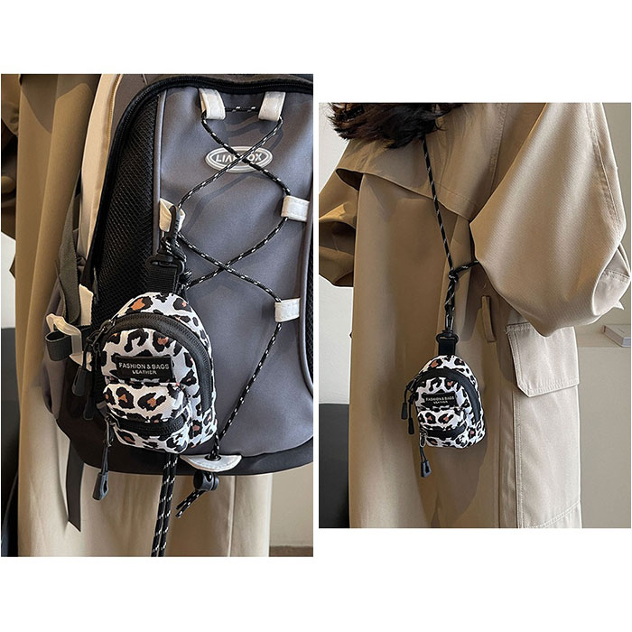 ミニポーチ カラビナ付き リュック型 通販 ポーチ ネックポーチ 小物入れ ストラップ ネックストラップ コインケース 小銭入れ ミニ財布 ミニ 小さめ ミニポーチ |  | 08