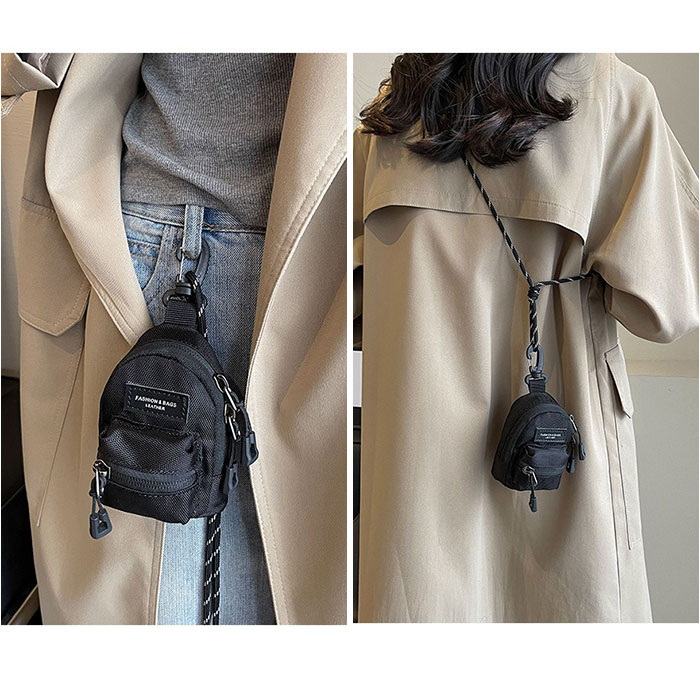 ミニポーチ カラビナ付き リュック型 通販 ポーチ ネックポーチ 小物入れ ストラップ ネックストラップ コインケース 小銭入れ ミニ財布 ミニ 小さめ ミニポーチ |  | 09