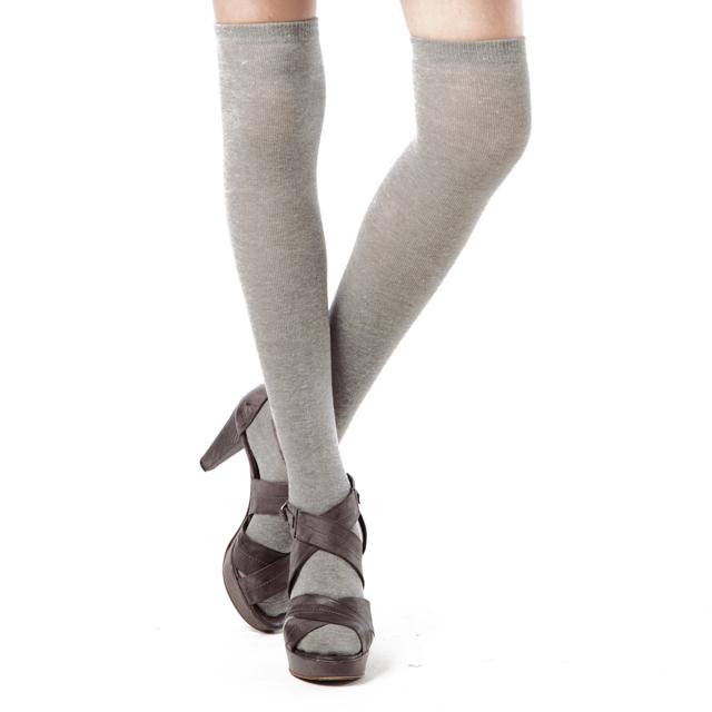 Out From Under Ribbed Faux Thigh High Tights
