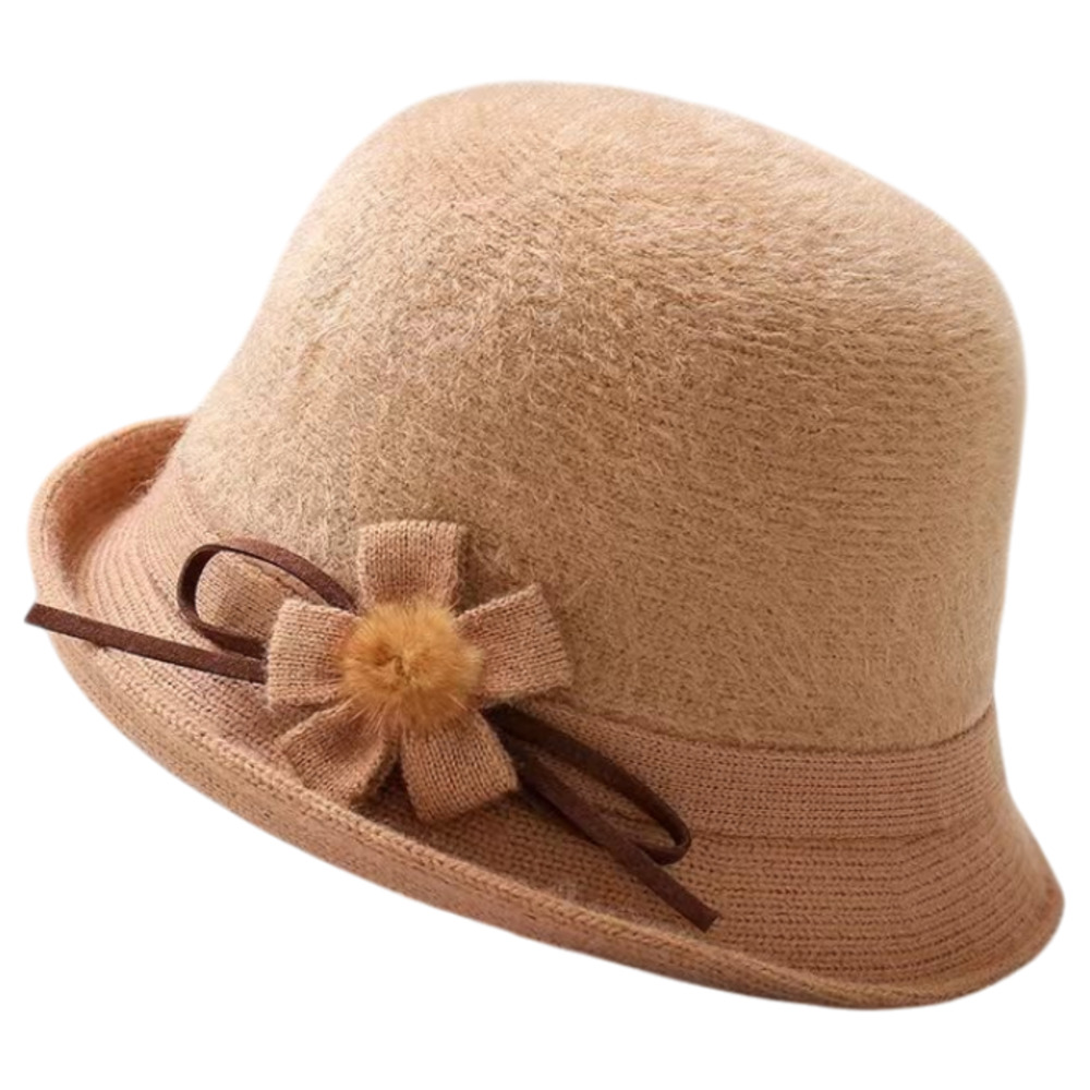 帽子 レディース 通販 ぼうし ハット レディース帽子 ふわふわ フワフワ 秋冬 あったか あたたかい もこもこ モコモコ 花 はな フラワー シンプル 無地 | BACKYARD FAMILY | 05