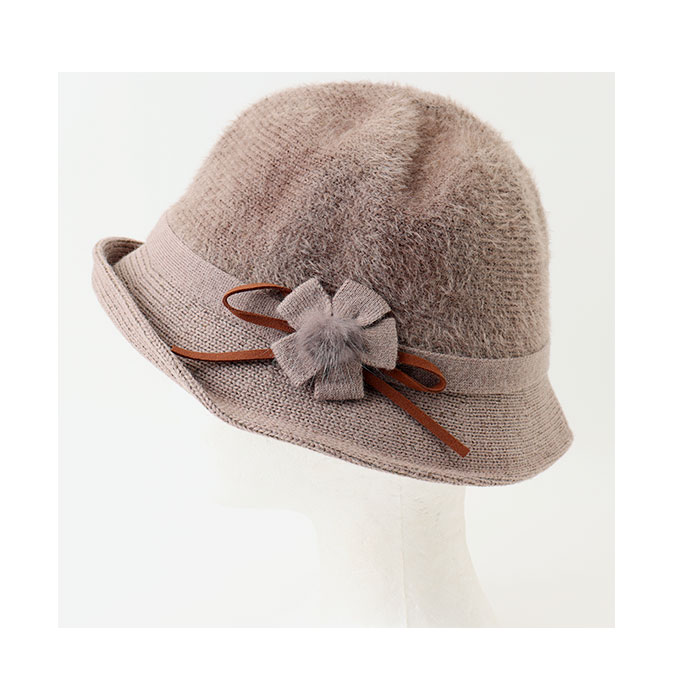 帽子 レディース 通販 ぼうし ハット レディース帽子 ふわふわ フワフワ 秋冬 あったか あたたかい もこもこ モコモコ 花 はな フラワー シンプル 無地 | BACKYARD FAMILY | 14