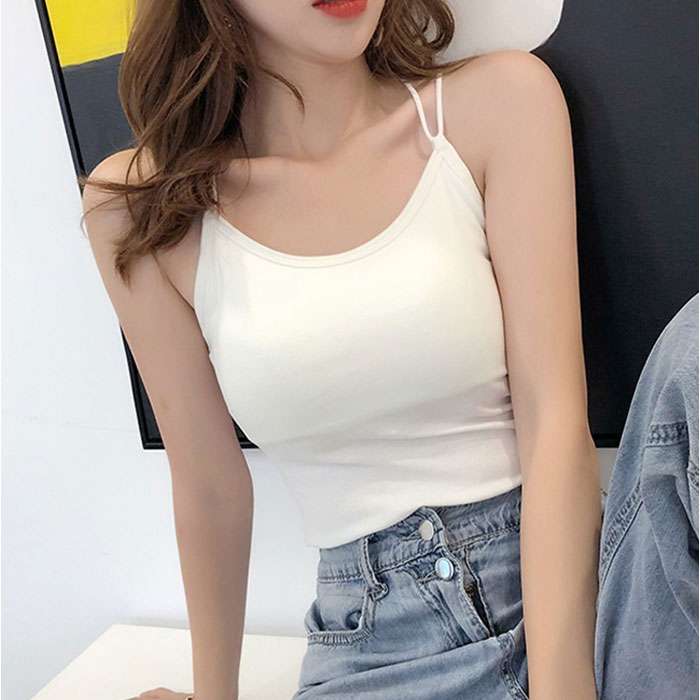 キャミソール バッククロス カップ付き 通販 ブラトップ ブラキャミ ノンワイヤー インナー 肌着 下着 オープンバック 背中見せ クロス キャミソール |  | 09