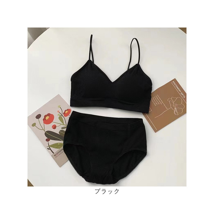 ブラ ショーツ 上下セット ノンワイヤー 通販 ブラジャー セット パンツ レディース下着 ノンワイヤーブラ スポブラ スポーツブラ インナー 肌着 下着 リブ ブラ |  | 12