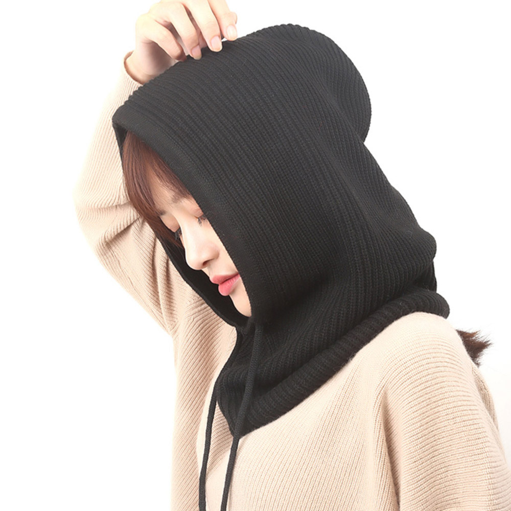 【新品】lemaire hood バラクラバ　ニット　フード　黒　Sサイズ LEMAIRE リブニットウール バラクラバ | NET-A-PORTER